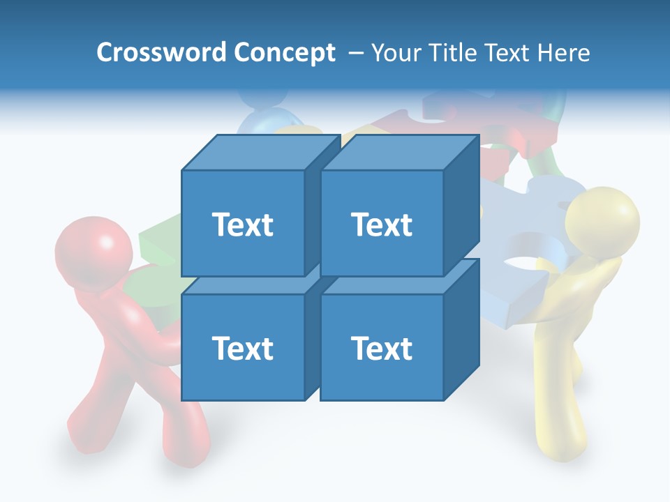 A Group Of People Standing Around A Puzzle Piece PowerPoint Template