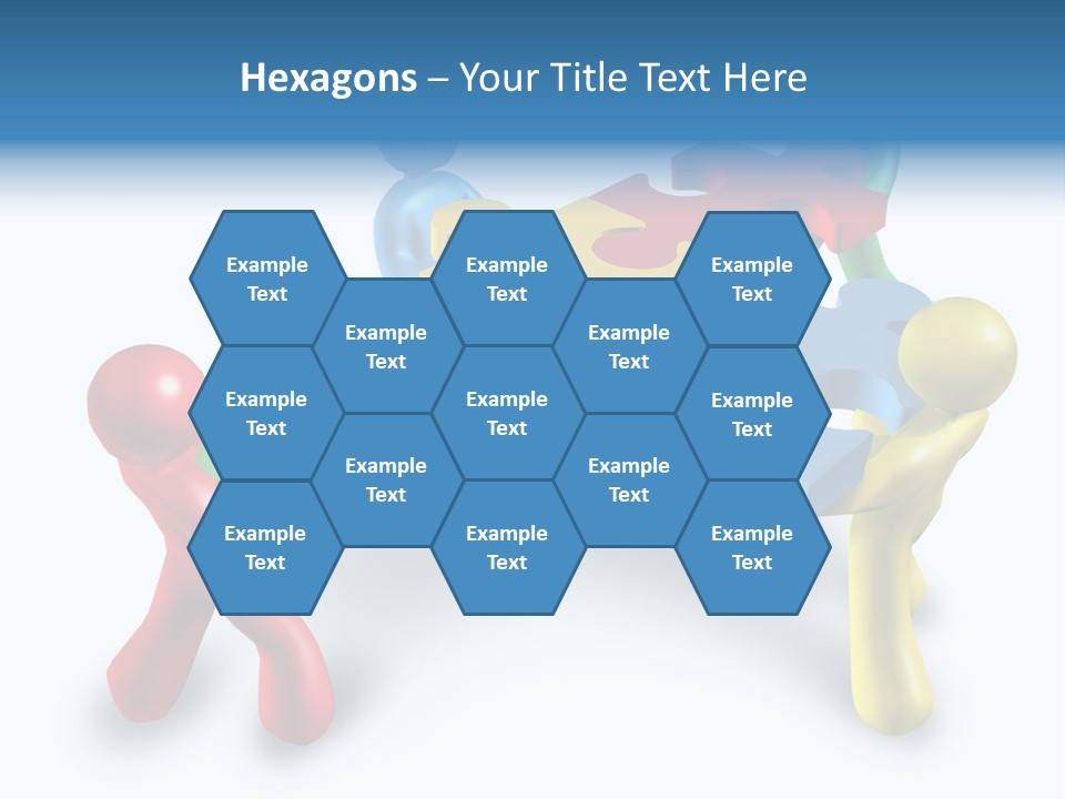 A Group Of People Standing Around A Puzzle Piece PowerPoint Template
