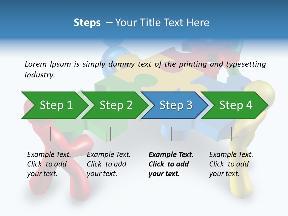 A Group Of People Standing Around A Puzzle Piece PowerPoint Template
