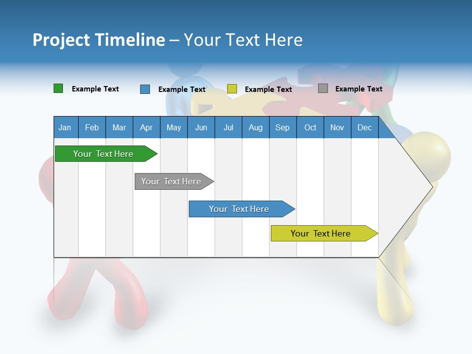 A Group Of People Standing Around A Puzzle Piece PowerPoint Template