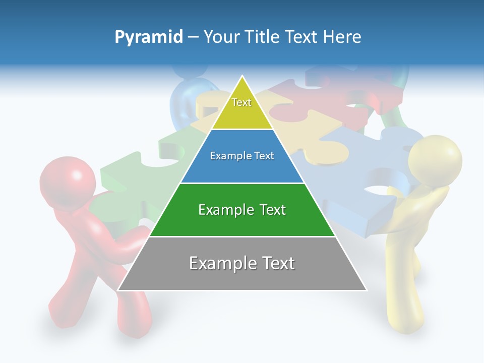 A Group Of People Standing Around A Puzzle Piece PowerPoint Template
