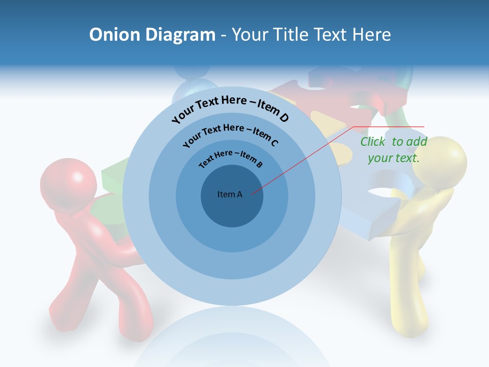A Group Of People Standing Around A Puzzle Piece PowerPoint Template