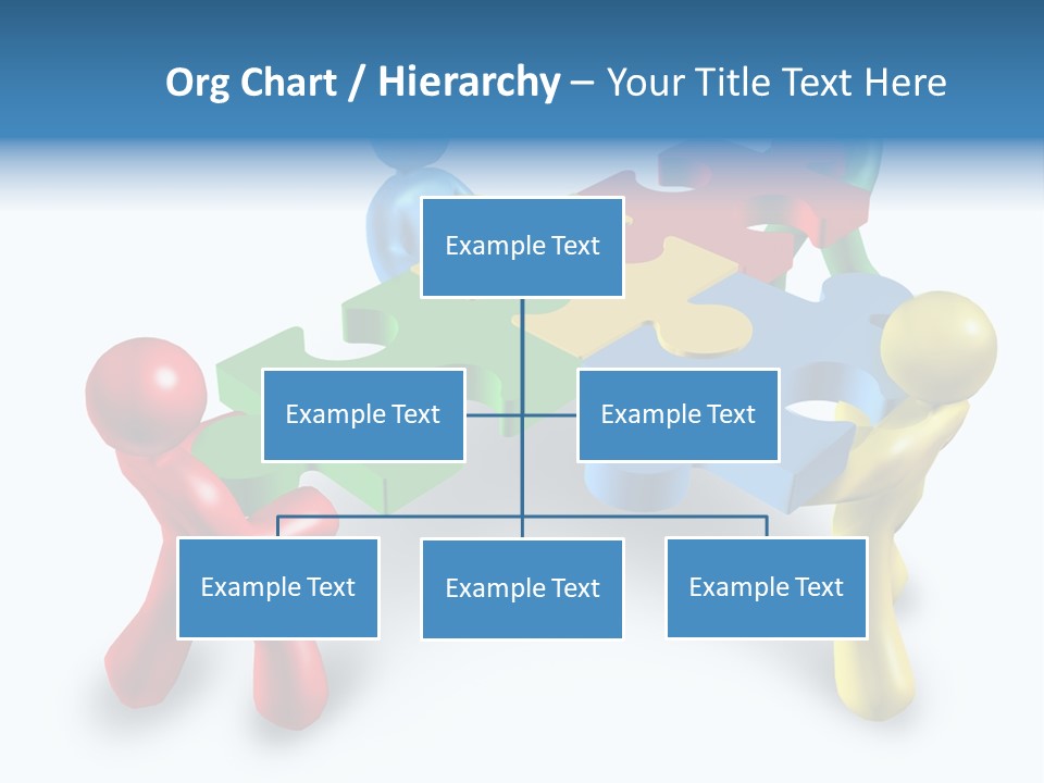 A Group Of People Standing Around A Puzzle Piece PowerPoint Template