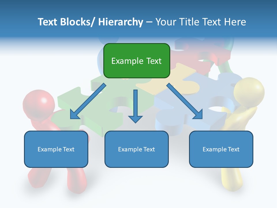 A Group Of People Standing Around A Puzzle Piece PowerPoint Template