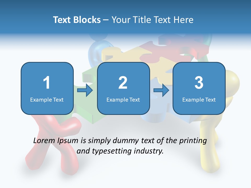 A Group Of People Standing Around A Puzzle Piece PowerPoint Template