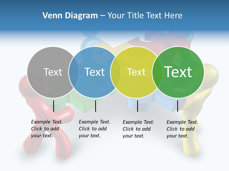 A Group Of People Standing Around A Puzzle Piece PowerPoint Template