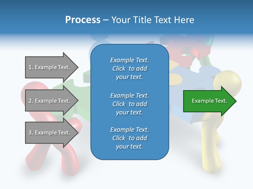 A Group Of People Standing Around A Puzzle Piece PowerPoint Template