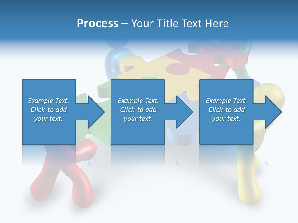 A Group Of People Standing Around A Puzzle Piece PowerPoint Template