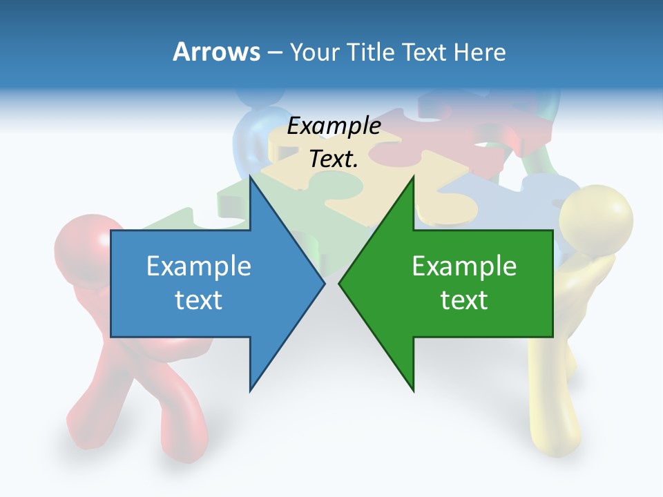 A Group Of People Standing Around A Puzzle Piece PowerPoint Template