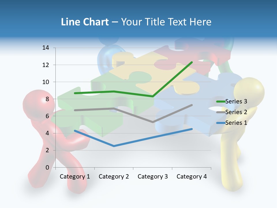 A Group Of People Standing Around A Puzzle Piece PowerPoint Template