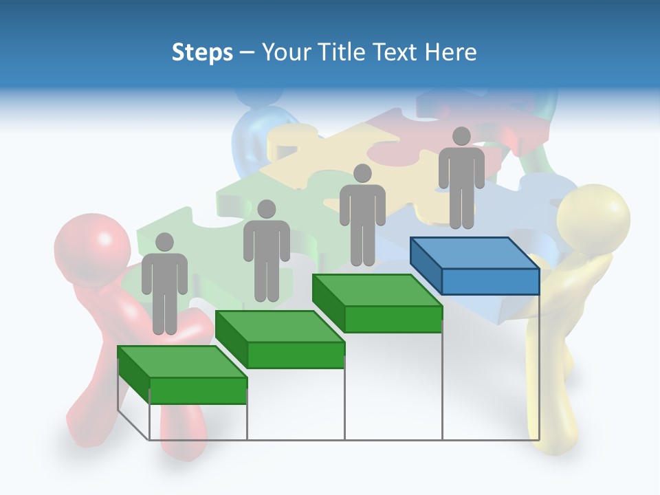 A Group Of People Standing Around A Puzzle Piece PowerPoint Template