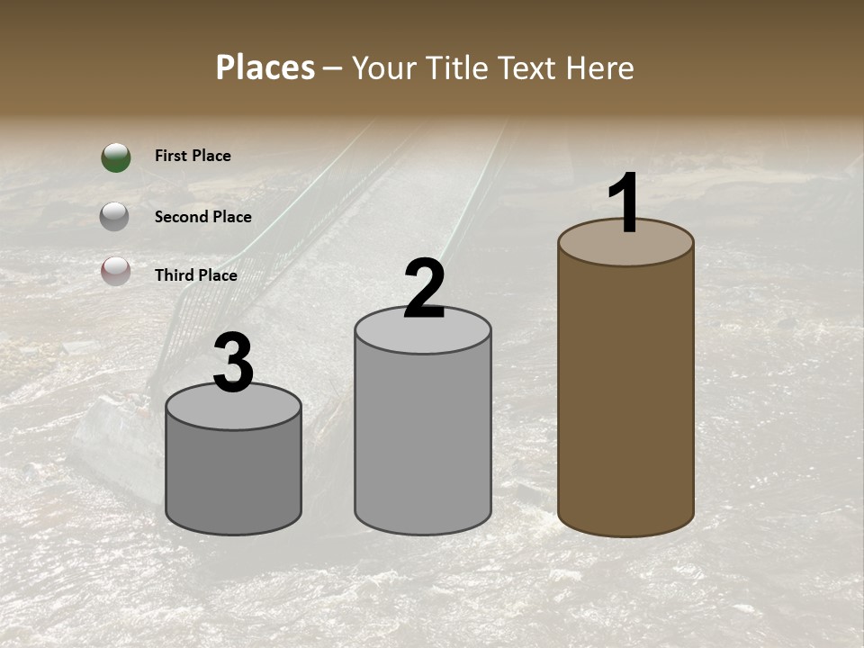 Costs Water Stream PowerPoint Template