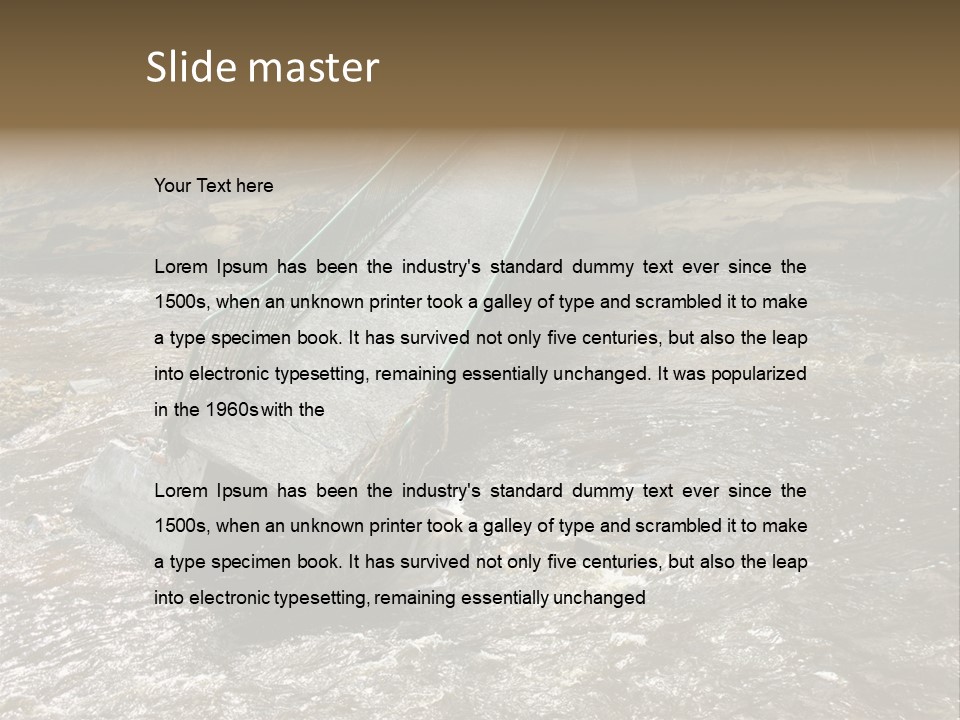 Costs Water Stream PowerPoint Template