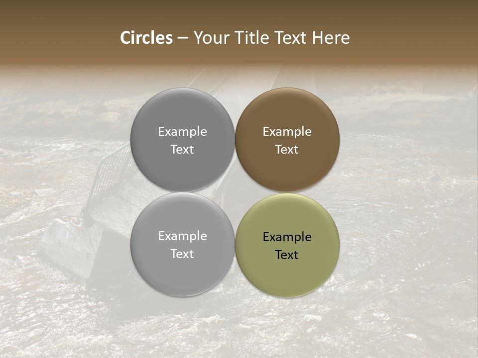 Costs Water Stream PowerPoint Template