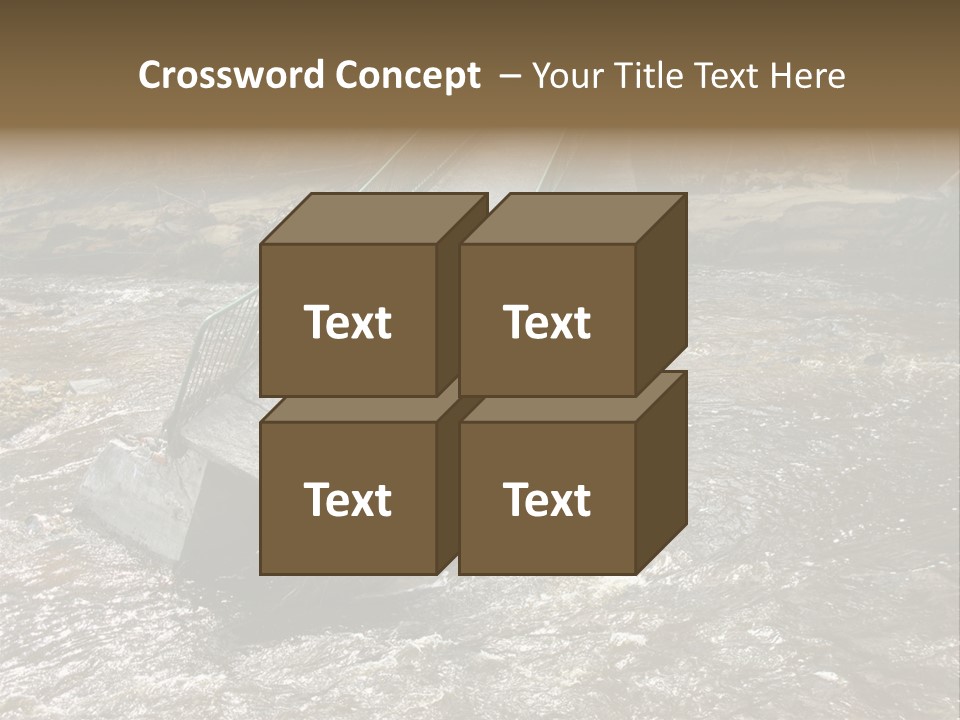 Costs Water Stream PowerPoint Template