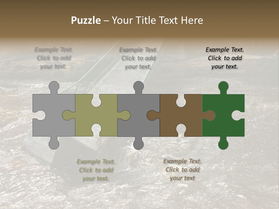 Costs Water Stream PowerPoint Template