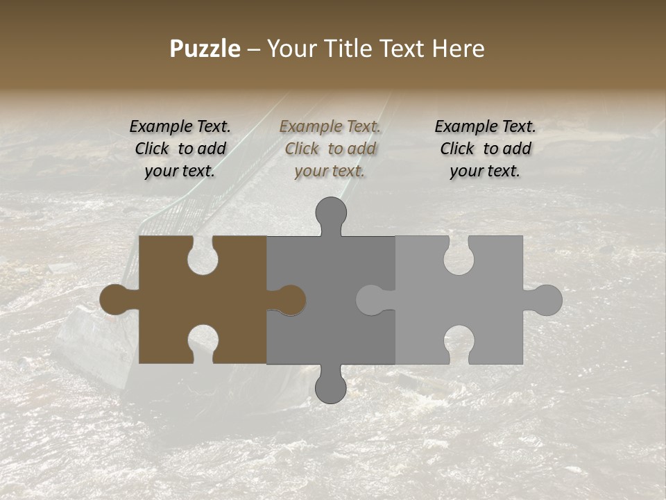 Costs Water Stream PowerPoint Template