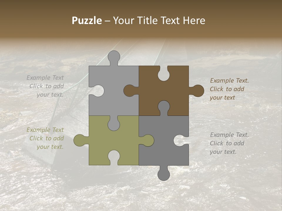 Costs Water Stream PowerPoint Template