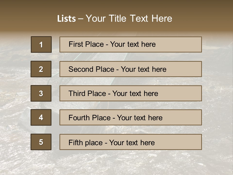 Costs Water Stream PowerPoint Template