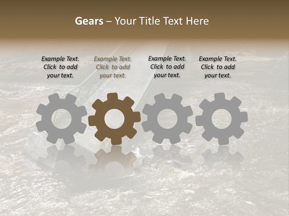 Costs Water Stream PowerPoint Template