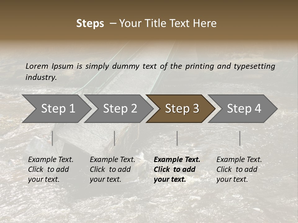 Costs Water Stream PowerPoint Template