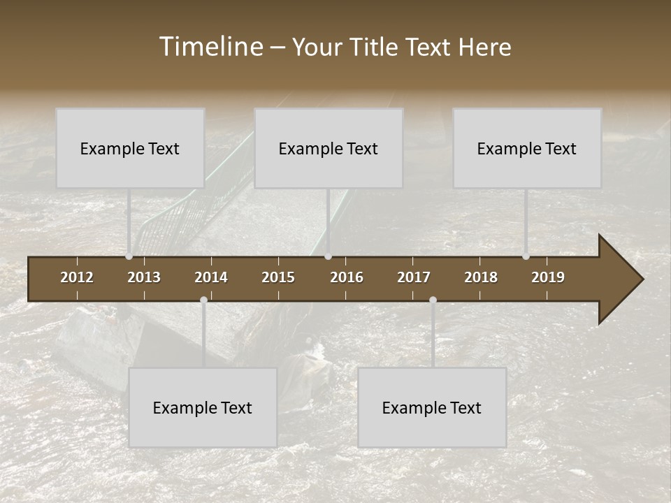 Costs Water Stream PowerPoint Template