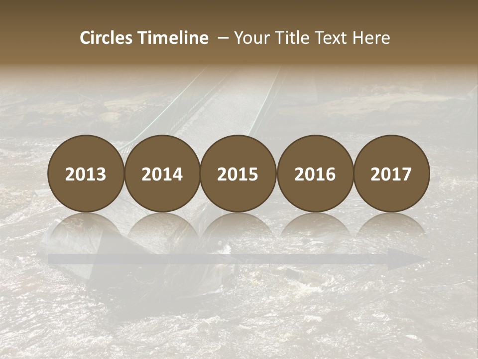 Costs Water Stream PowerPoint Template