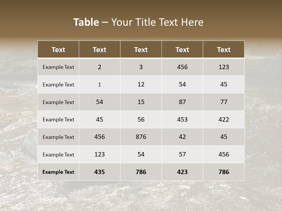 Costs Water Stream PowerPoint Template