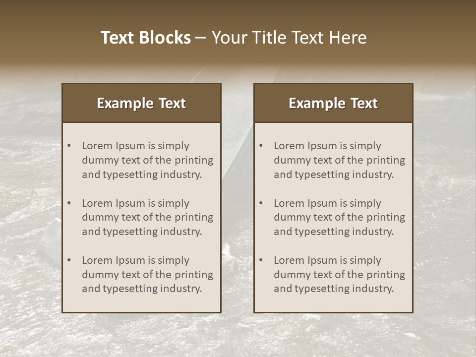 Costs Water Stream PowerPoint Template