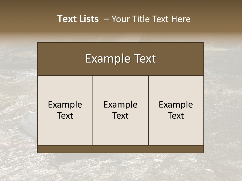 Costs Water Stream PowerPoint Template