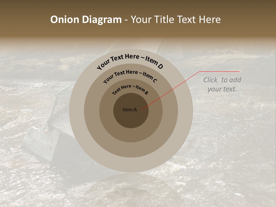 Costs Water Stream PowerPoint Template