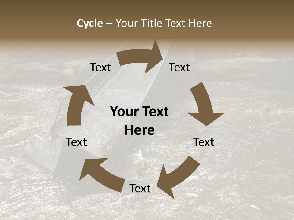 Costs Water Stream PowerPoint Template