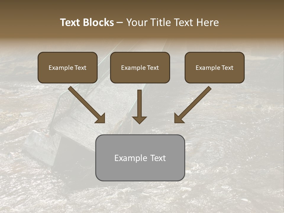 Costs Water Stream PowerPoint Template
