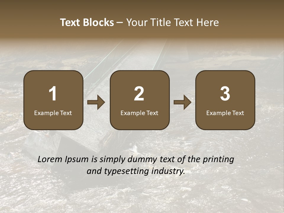 Costs Water Stream PowerPoint Template