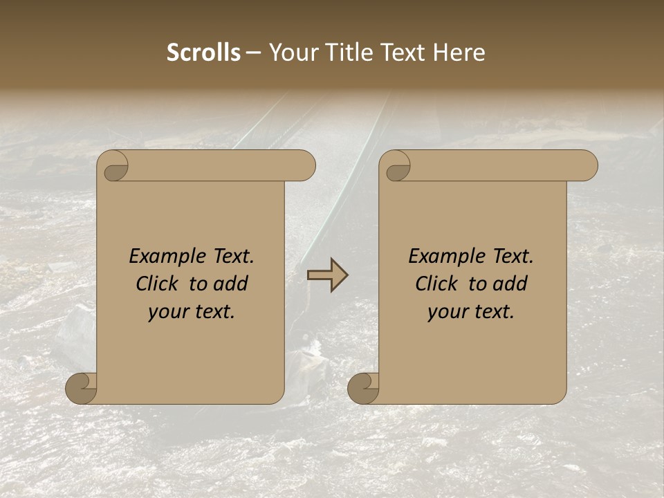 Costs Water Stream PowerPoint Template