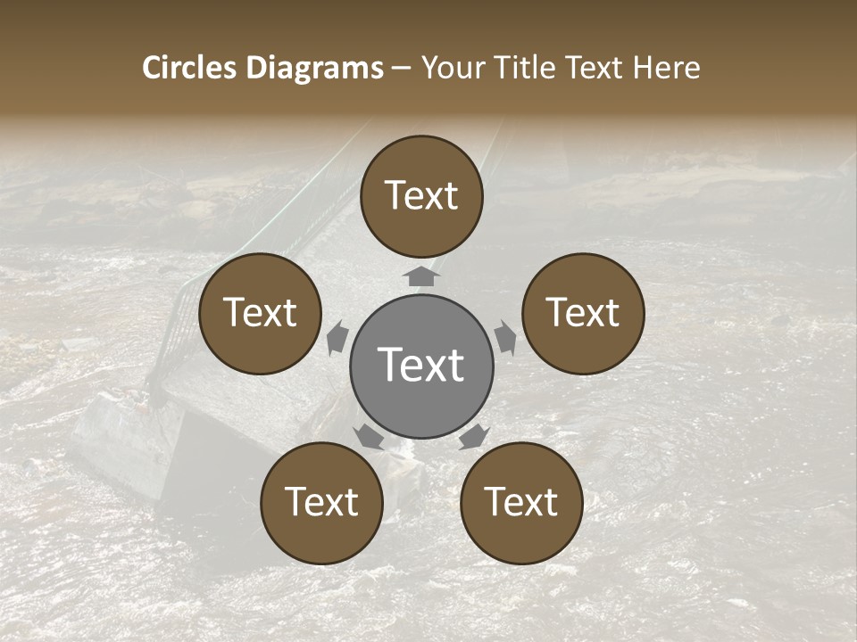 Costs Water Stream PowerPoint Template