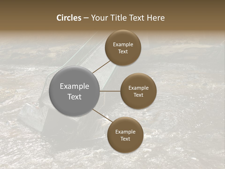 Costs Water Stream PowerPoint Template