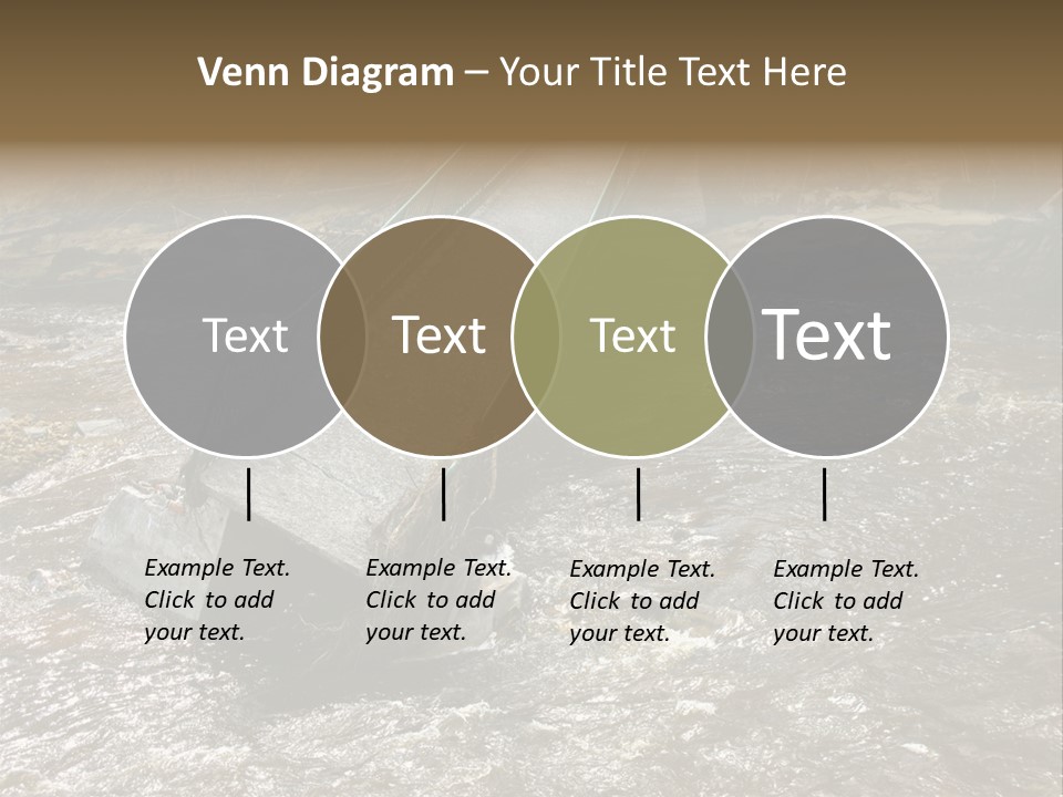 Costs Water Stream PowerPoint Template