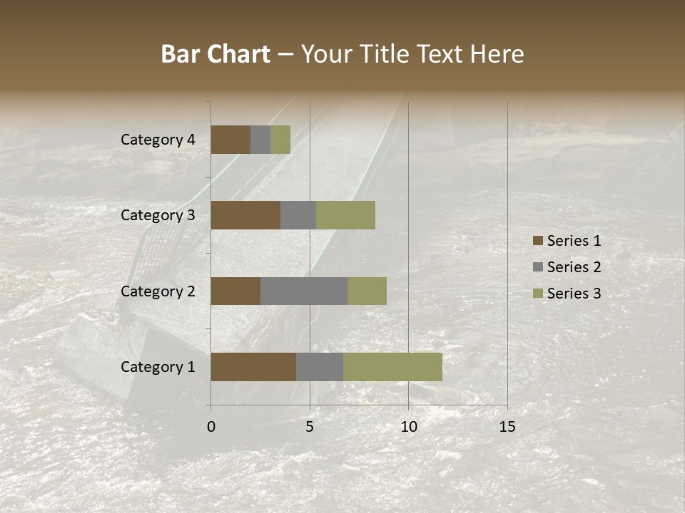 Costs Water Stream PowerPoint Template