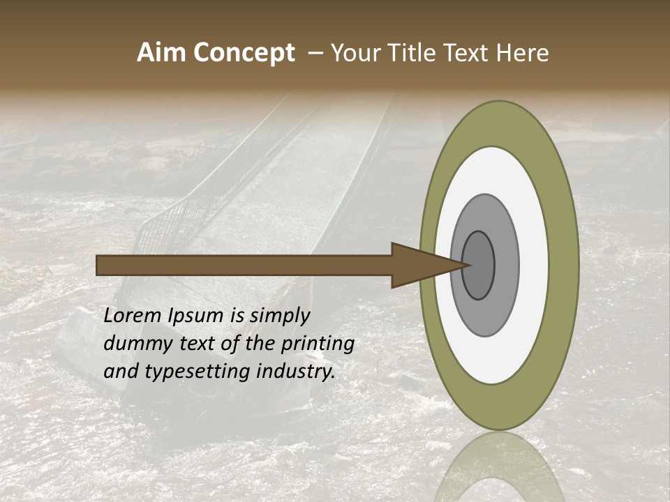 Costs Water Stream PowerPoint Template