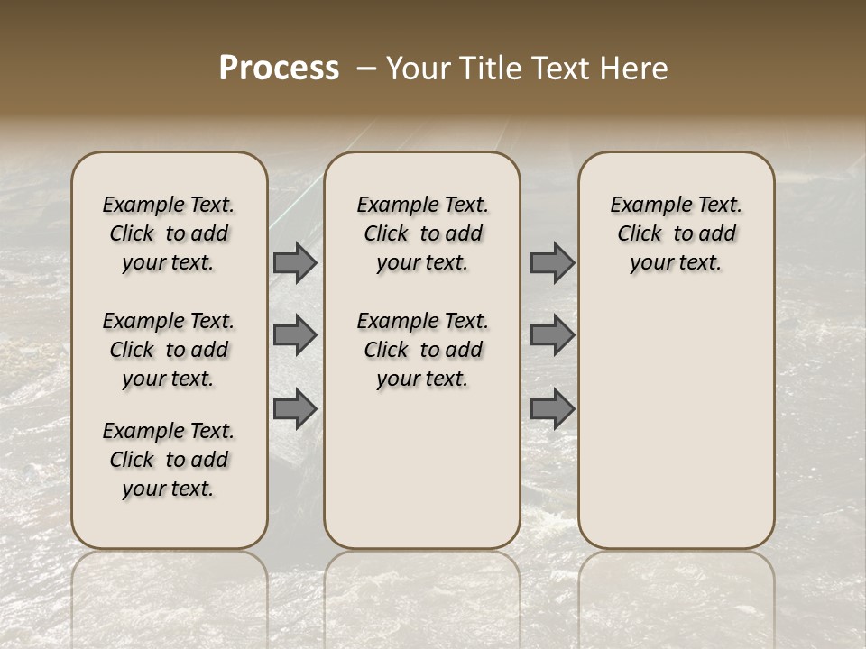 Costs Water Stream PowerPoint Template