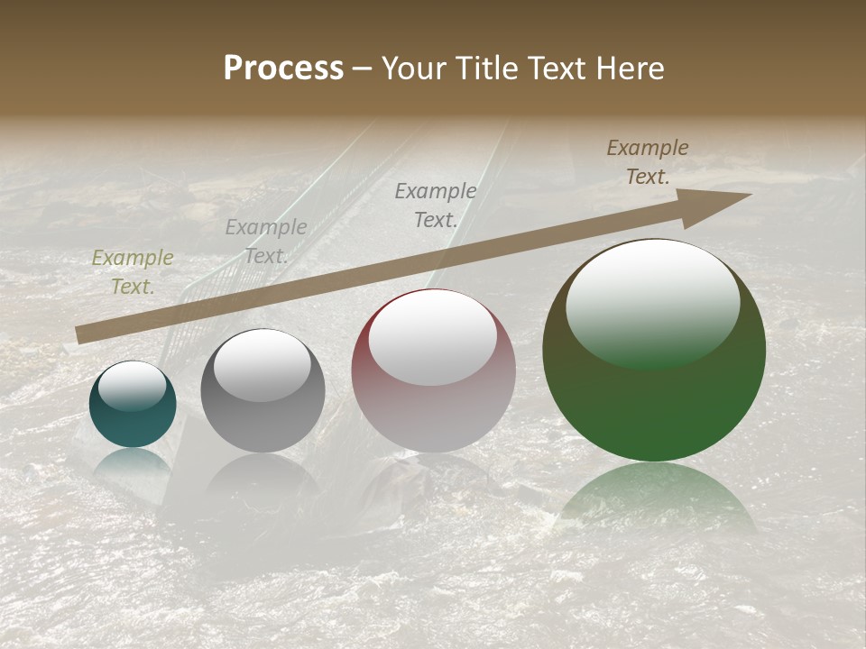 Costs Water Stream PowerPoint Template