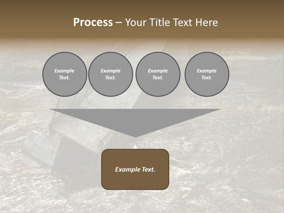 Costs Water Stream PowerPoint Template