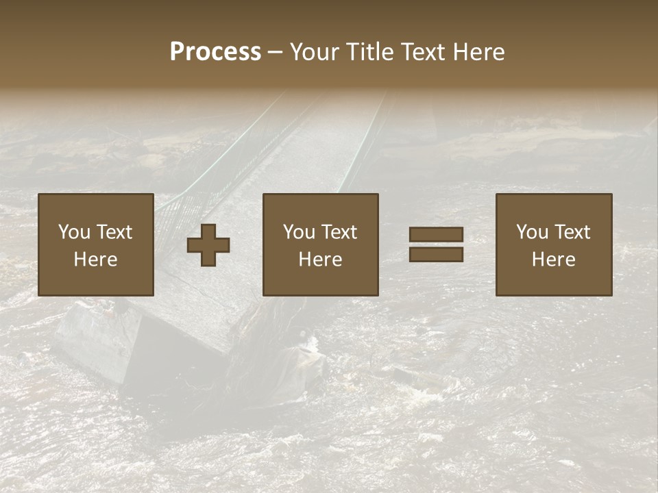 Costs Water Stream PowerPoint Template