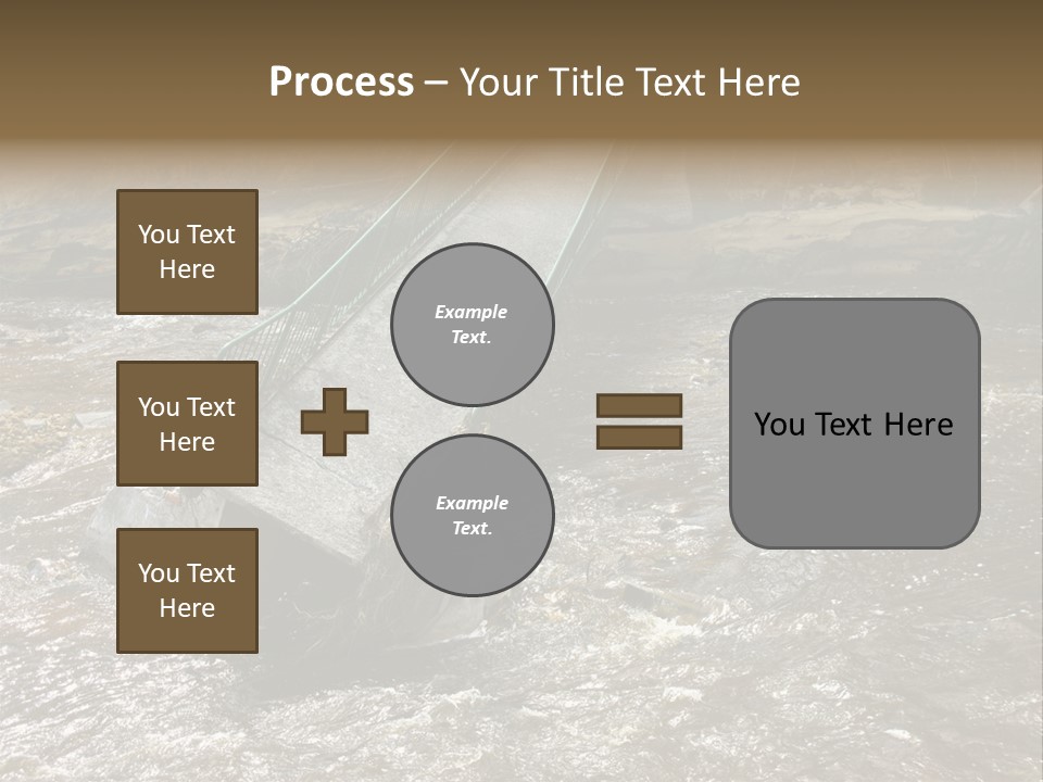 Costs Water Stream PowerPoint Template