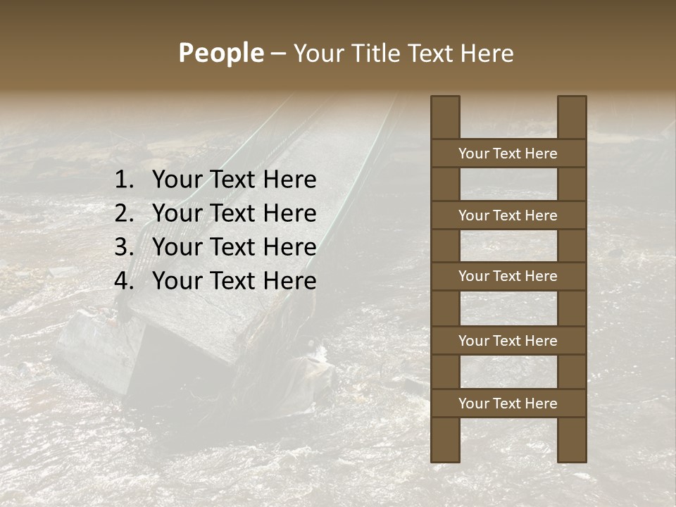 Costs Water Stream PowerPoint Template