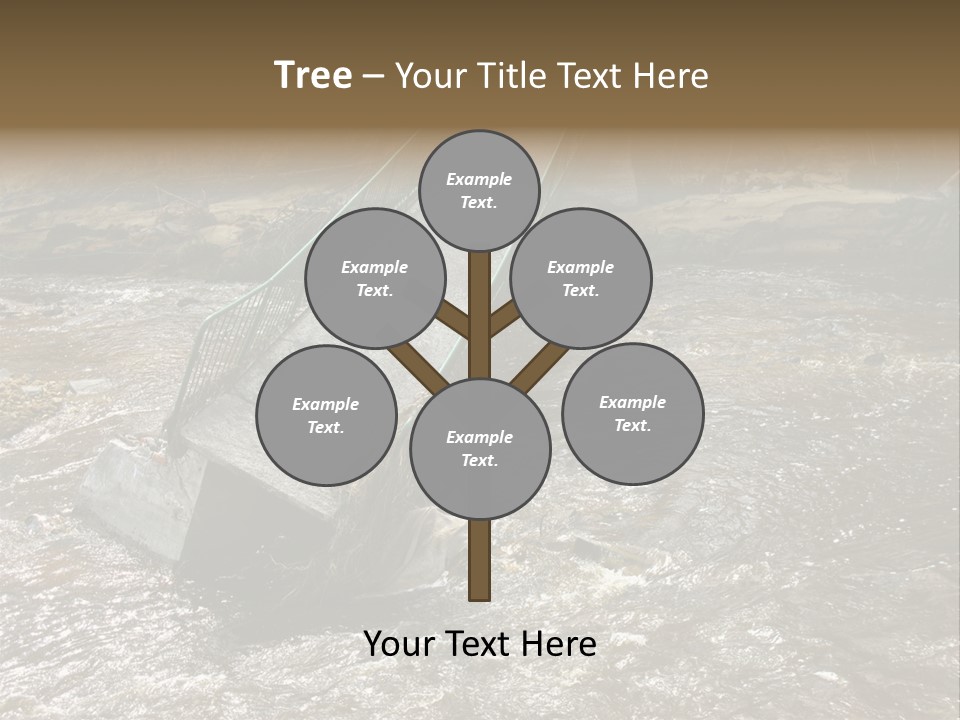 Costs Water Stream PowerPoint Template