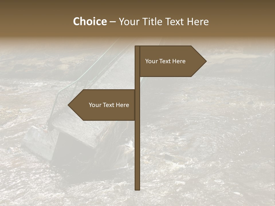 Costs Water Stream PowerPoint Template