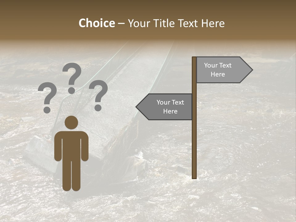 Costs Water Stream PowerPoint Template