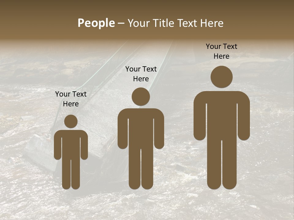 Costs Water Stream PowerPoint Template